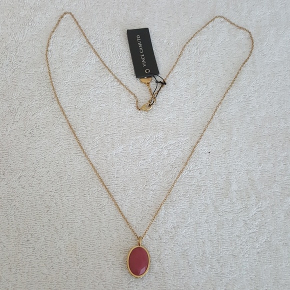 New Vince Camuto Reversible Stone Pendant Necklace - Picture 4 of 7